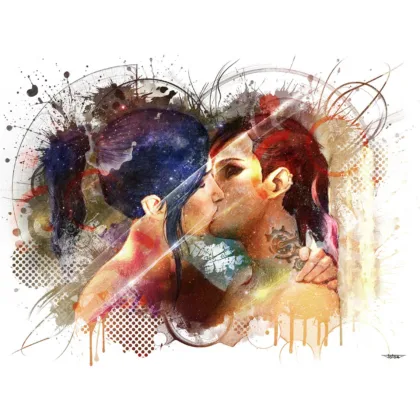 arcane-vi-caitlyn-baiser-peinture-digitale-deco-cinema-copyright-totor-pour-splashed-01