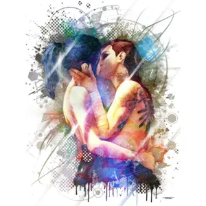 arcane-vi-caitlyn-baiser-peinture-digitale-deco-cinema-copyright-totor-pour-splashed-02