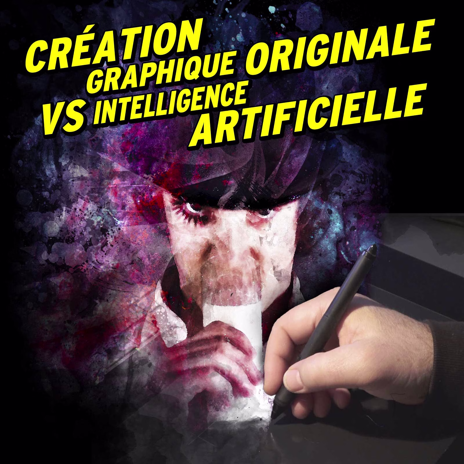 Création graphique originale versus intelligence artificielle - Splashed