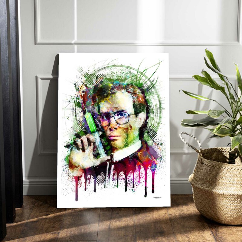 herbert-west-reanimator-poster-peinture-digitale-deco-cinema-80x60-francais-sans-cadre-01