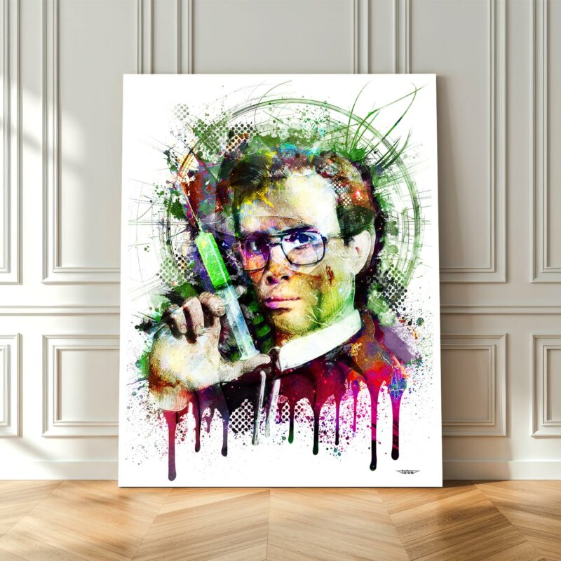 herbert-west-reanimator-tableau-peinture-digitale-deco-cinema-80x60-francais-sans-cadre-01