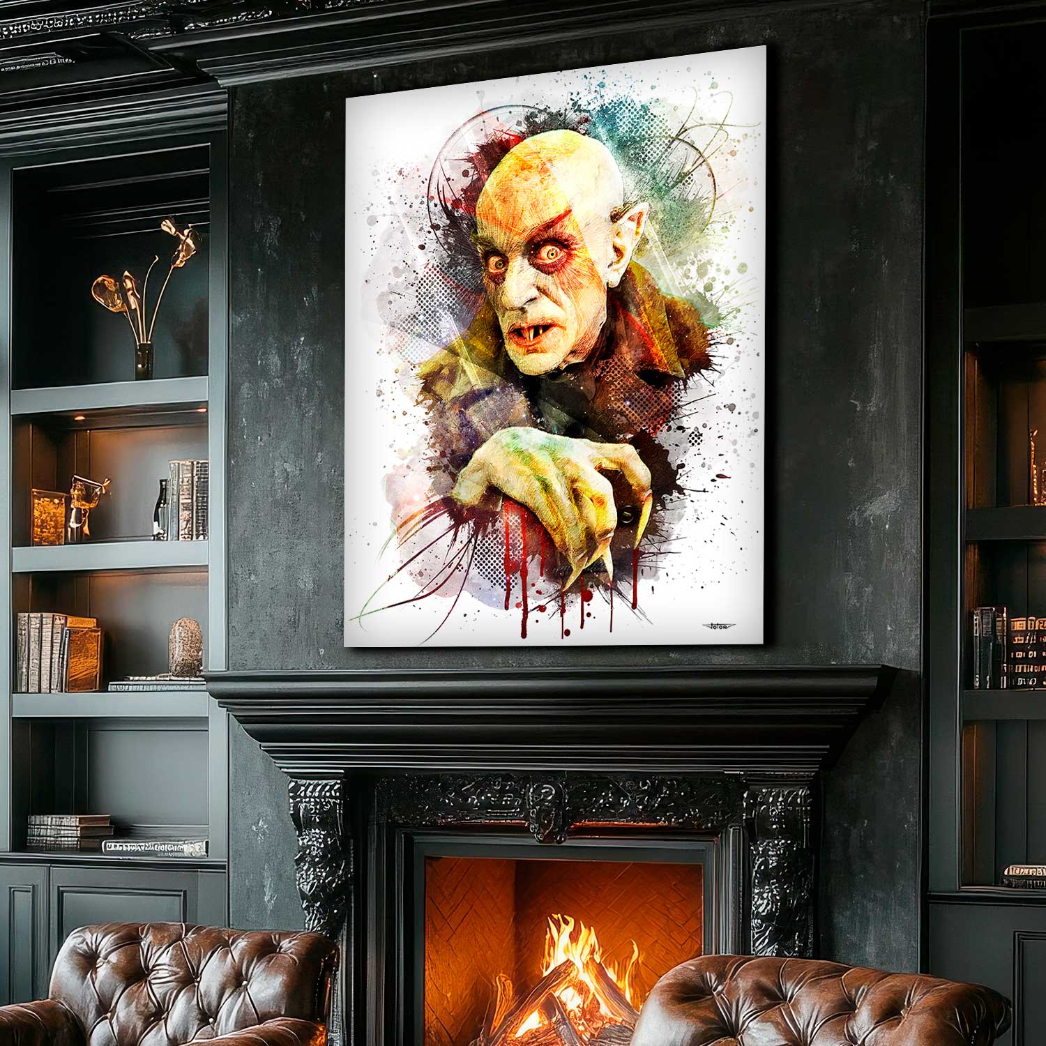 nosferatu-tableau-peinture-digitale-deco-cinema-120x80-francais-sans-cadre-01