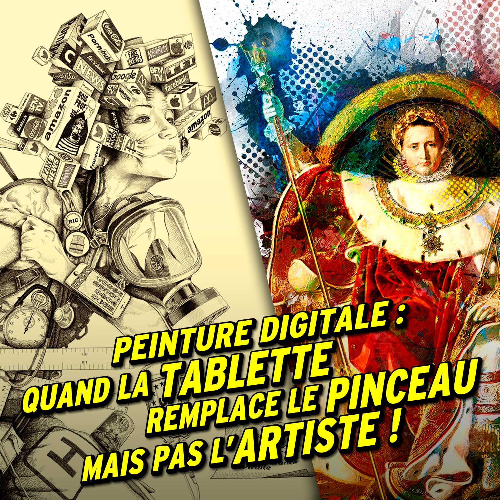 Peinture digitale : quand la tablette remplace le pinceau, mais pas l’artiste !