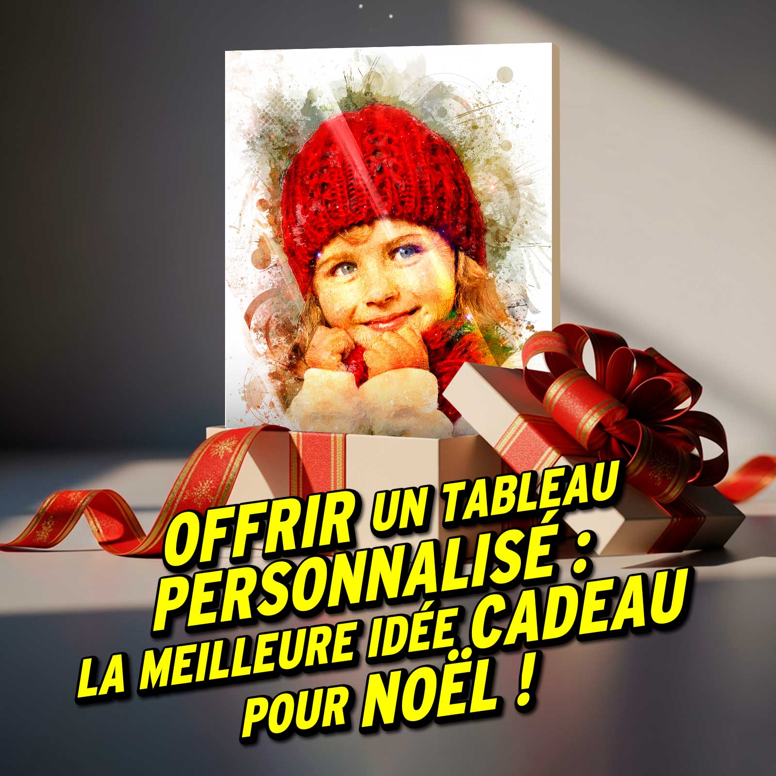 Tableau personnalisé pour Noël