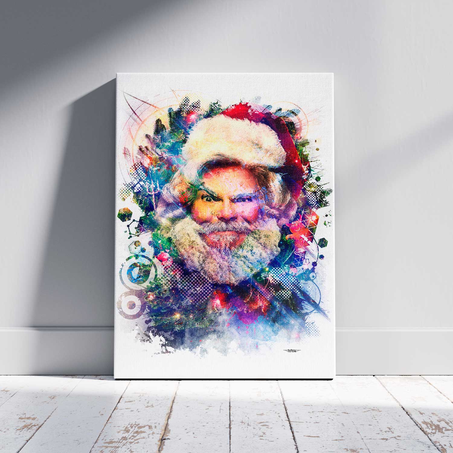 dear-santa-jack-black-tableau-peinture-digitale-deco-cinema-60x40-francais-sans-cadre-01