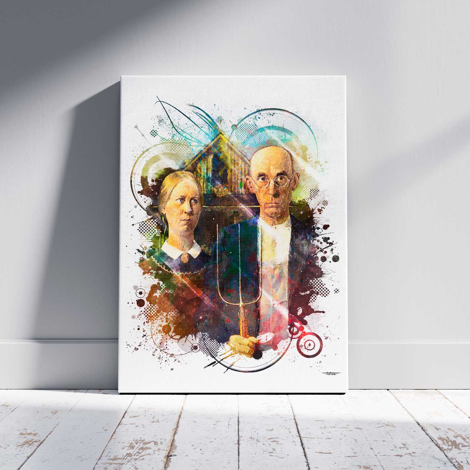 grant-de-volson-wood-american-gothic-tableau-peinture-digitale-deco-art-60x40-francais-sans-cadre-01