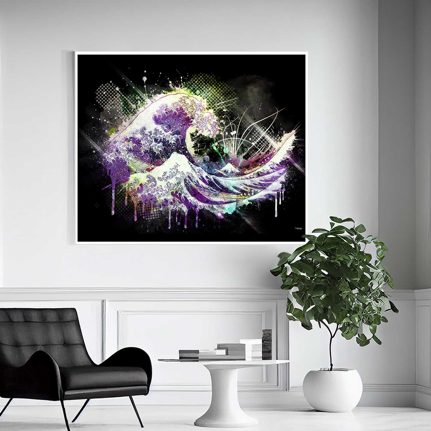 la-vague-tsunami-hokusai-poster-peinture-digitale-deco-art-80x120-italien-cadre-blanc-01