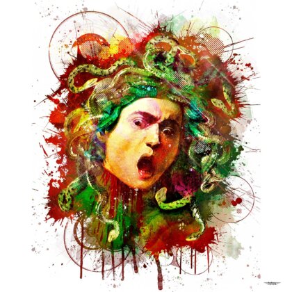 tableau-deco-meduse-le-caravage-art-copyright-totor-pour-splashed