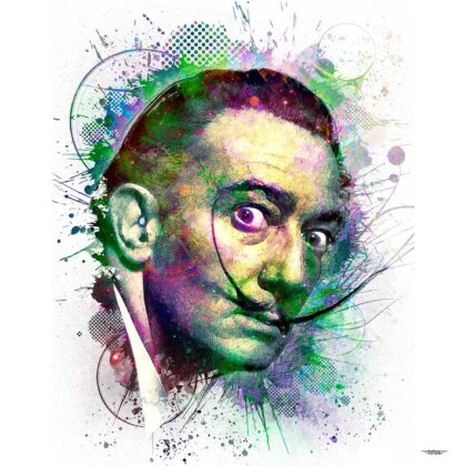 tableau-deco-salvador-dali-philippe-halsman-art-copyright-totor-pour-splashed