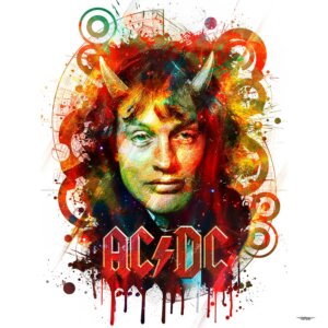 tableau-deco-acdc-angus-young-musique-copyright-totor-pour-splashed