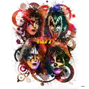 tableau-deco-kiss-musique-copyright-totor-pour-splashed