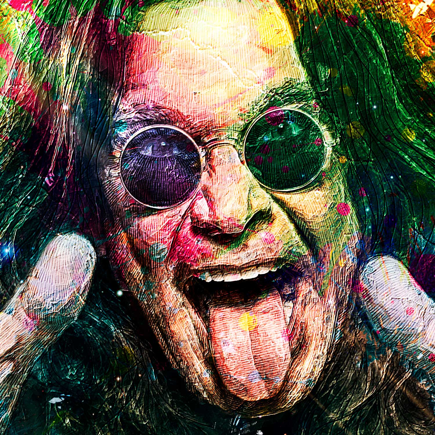 tableau-deco-ozzy-osbourne-musique-copyright-totor-pour-splashed-detail