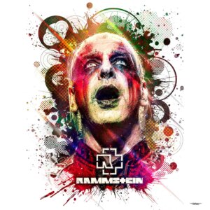 tableau-deco-rammstein-till-lindemann-musique-copyright-totor-pour-splashed