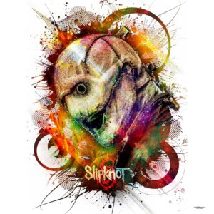 tableau-deco-slipknot-corey-taylor-musique-copyright-totor-pour-splashed
